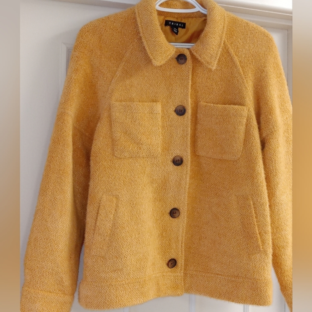 Tribal Cozy Soft Washable Button-front  Fully Lined Jacket